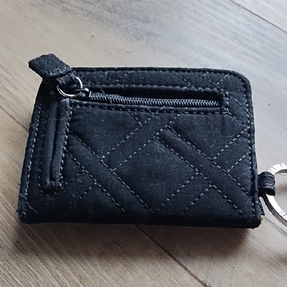 Vera Bradley Black Quilted Keychain - Picture 3 of 4